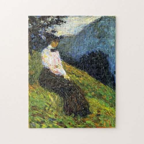 Kochel Gabriele Munter by Vassily Kandinsky Jigsaw Puzzle