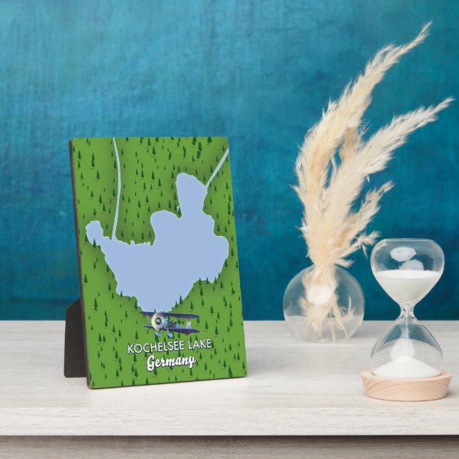 Kochelsee lake, Germany map  Plaque (Side)