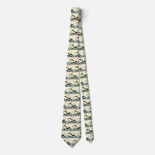 Kochi (Bartail Flathead) Hiroshige's Japanese Fish Neck Tie
