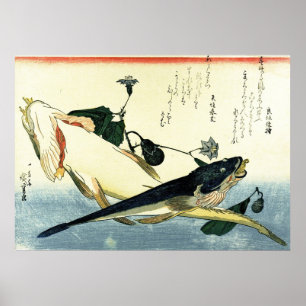 Kochi - Hiroshige's Colorful Japanese Fish Print