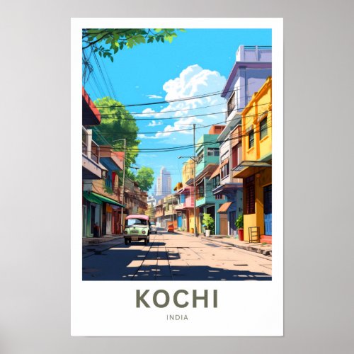 Kochi India Travel Print