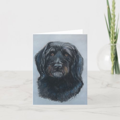 Koda Golden Doodle Dog Art Card