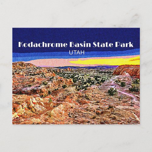 Kodachrome Basin State Park Postcard