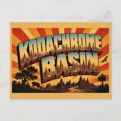 Kodachrome Basin State Park Rock Spires Art Postcard
