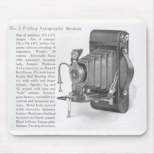 Kodak No 2 Folding Autographic Brownie Mouse Pad