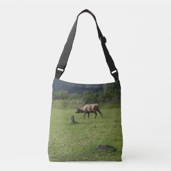 Kodiak Alaska Bull Elk Horns Antler Photo Design Crossbody Bag by ScrdBlueCollectibles at Zazzle