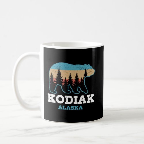 Kodiak Alaska Vintage Grizzly Bear Nature Souvenir Coffee Mug