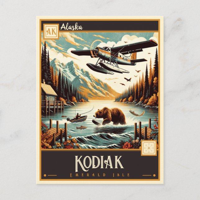 Kodiak, Alaska | Vintage Postcard (Front)