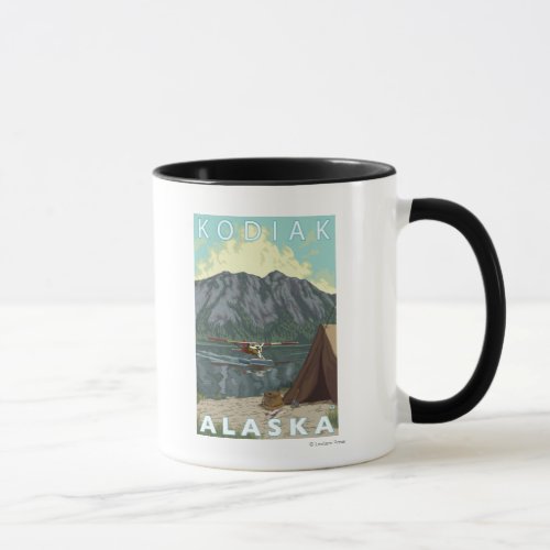 Kodiak AlaskaBush Plane Fishing Mug