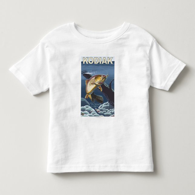 Kodiak, AlaskaCutthroat Trout Cross-Section Toddler T-shirt (Front)