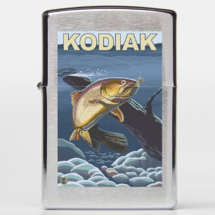 Kodiak, AlaskaCutthroat Trout Cross-Section Zippo Lighter