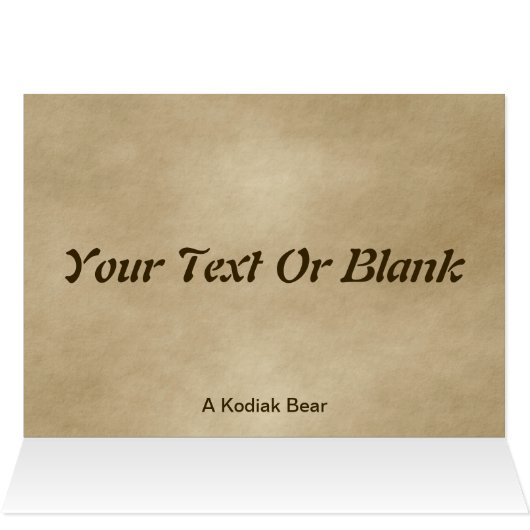 Kodiak Bear (Inside Horizontal (Top))