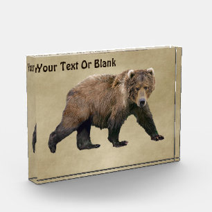 Kodiak Bear Acrylic Award