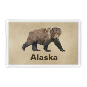 Kodiak Bear Acrylic Tray