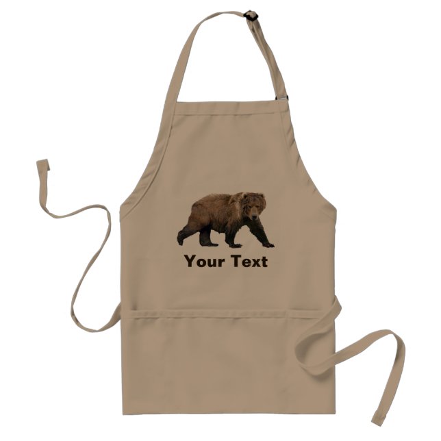 Kodiak Bear Adult Apron (Front)