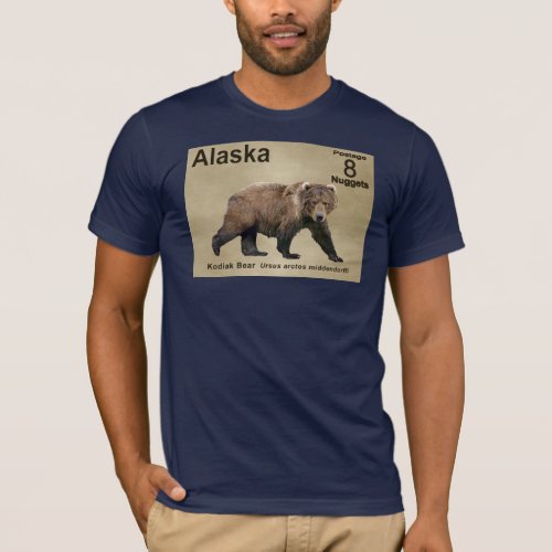 Kodiak Bear _ Alaska Postage T_Shirt