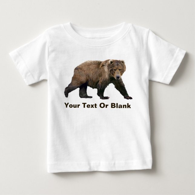 Kodiak Bear Baby T-Shirt (Front)