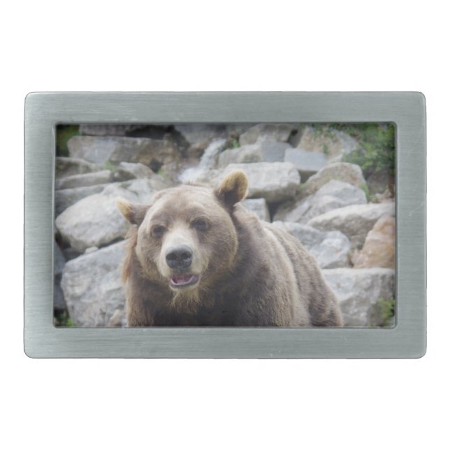 Kodiak Bear Belt Buckle (Front)