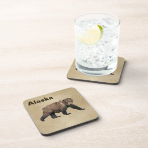 Kodiak Bear Beverage Coaster