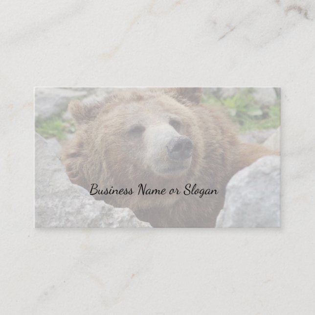 Kodiak bear business card (Front)