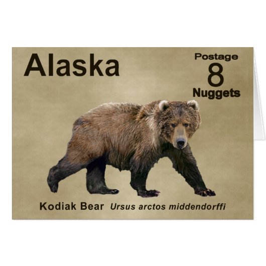 Kodiak Bear Cards (Front Horizontal)
