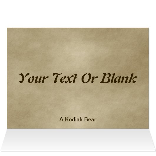 Kodiak Bear Cards (Inside Horizontal (Top))