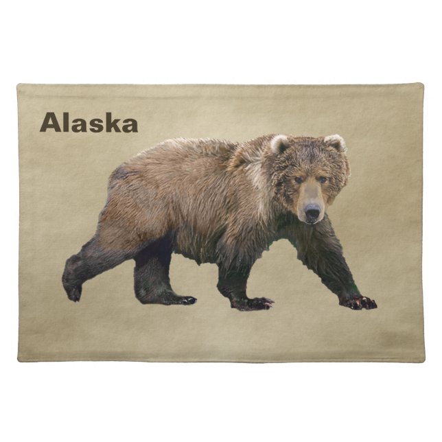 Kodiak Bear Cloth Placemat (Front)