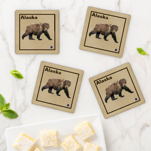 Kodiak Bear Coaster Set