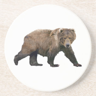 Kodiak Bear Drink Coaster