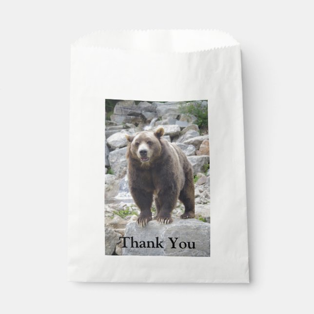 Kodiak Bear Favor Bag (Front)