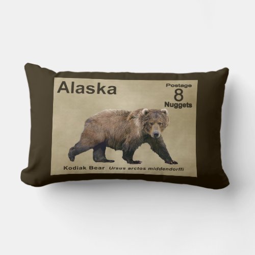 Kodiak Bear Lumbar Pillow