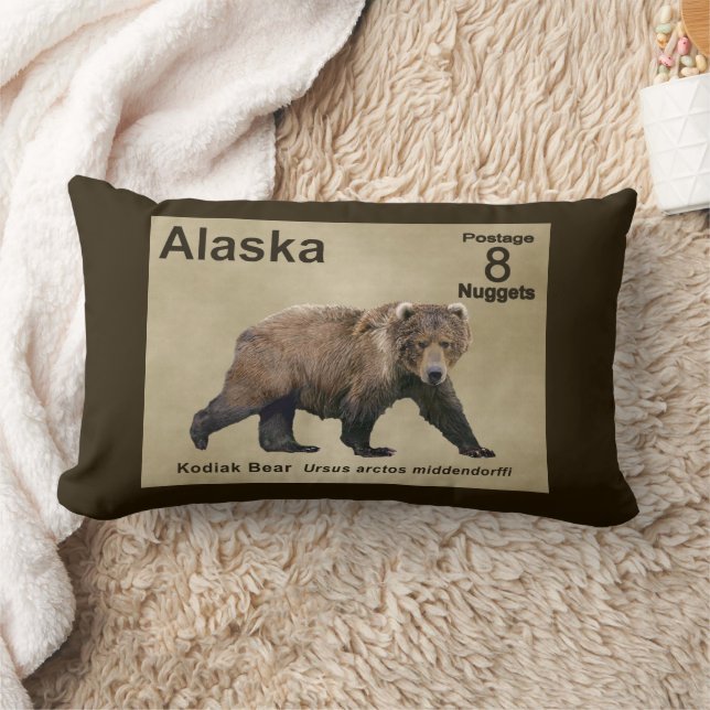 Kodiak Bear Lumbar Pillow (Blanket)