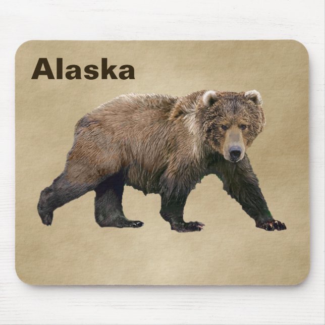 Kodiak Bear Mouse Pad (Front)