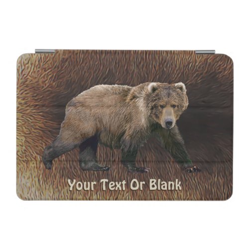 Kodiak Bear On Caribou Fur iPad Mini Cover