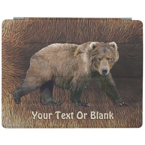 Kodiak Bear On Caribou Fur iPad Smart Cover