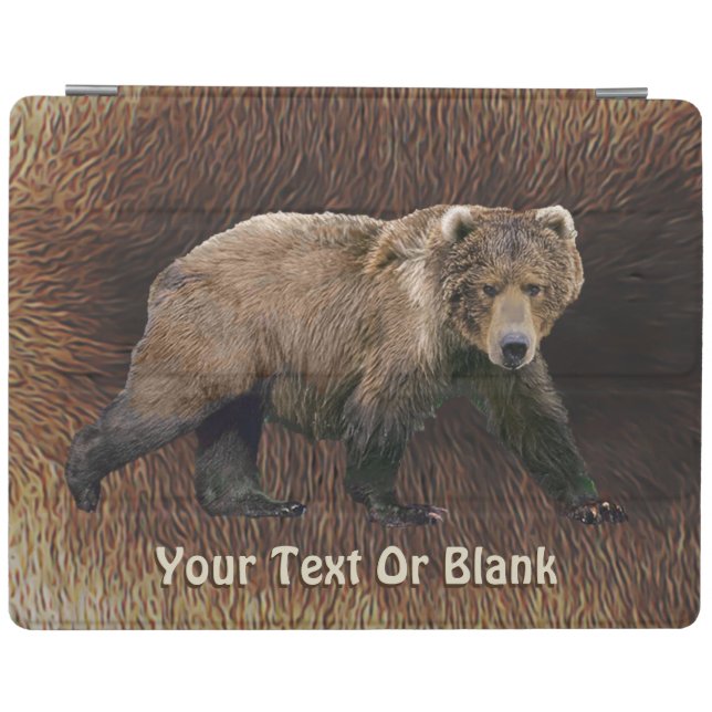 Kodiak Bear On Caribou Fur iPad Smart Cover (Horizontal)