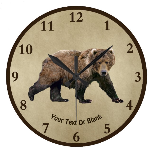 Kodiak Bear On Old Paper