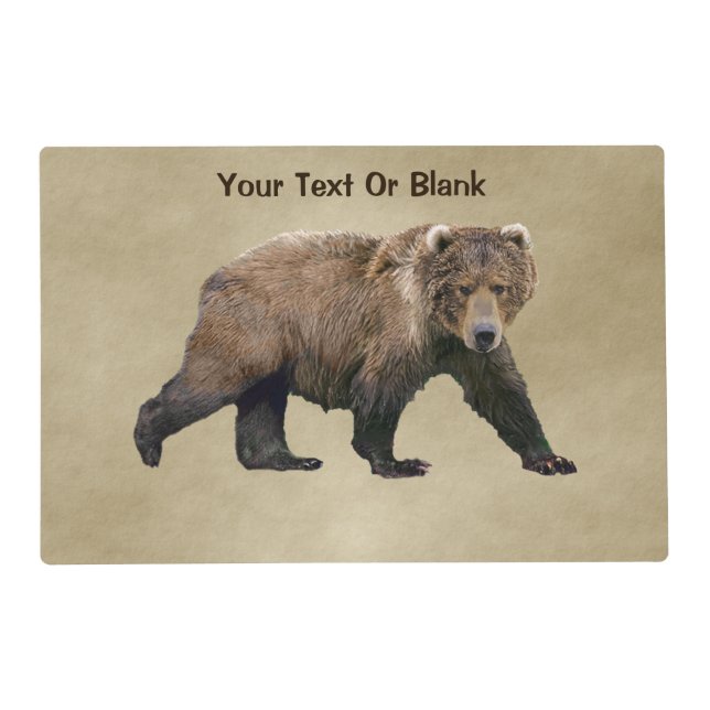 Kodiak Bear Placemat (Front)