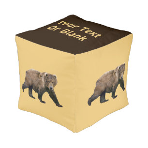 Kodiak Bear Pouf