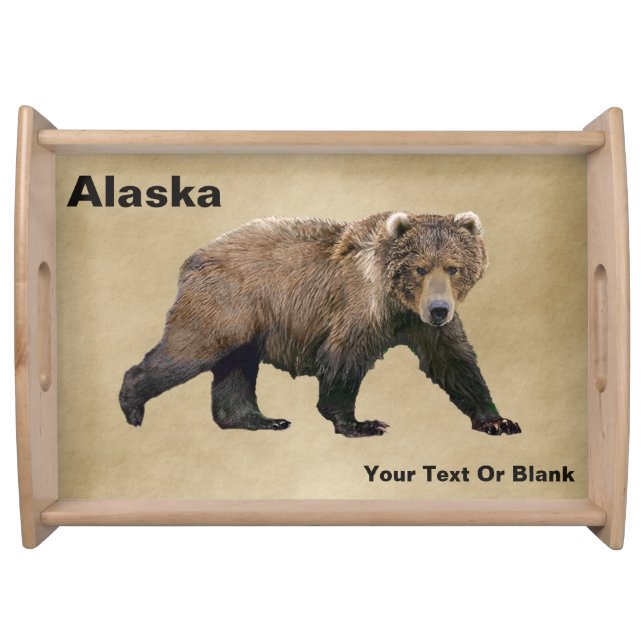 Kodiak Bear Serving Tray (Front)