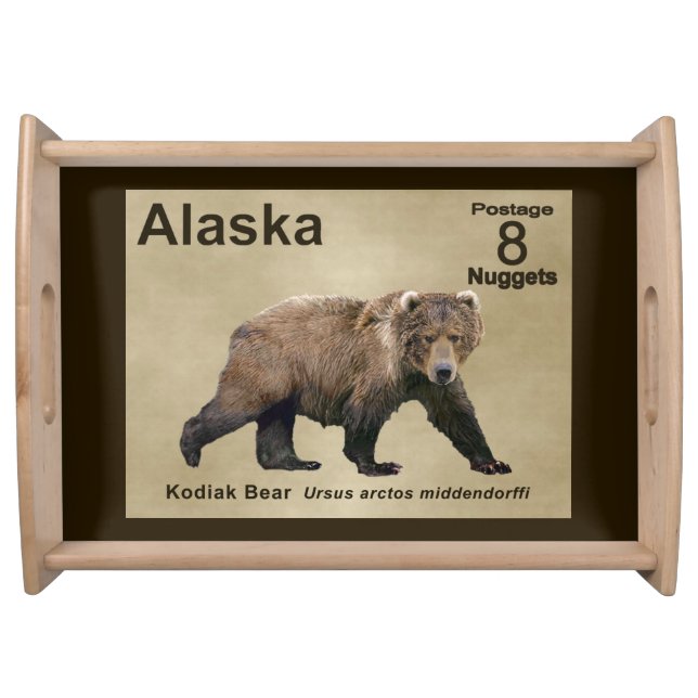 Kodiak Bear Serving Tray (Front)