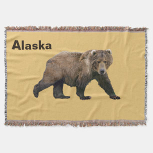 Kodiak Bear Throw Blanket