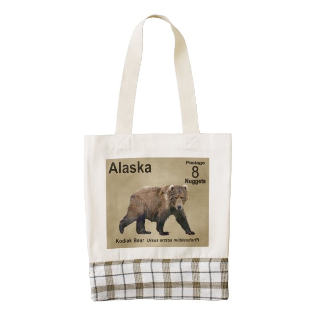 Kodiak Bear Zazzle HEART Tote Bag (Front)