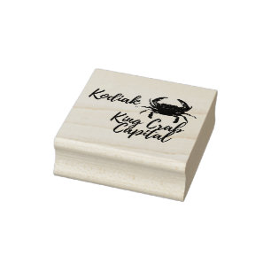 Kodiak Crab Capita Wood Art Stamp