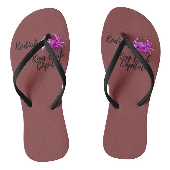 Kodiak Crab Capital Flip Flops (Footbed)