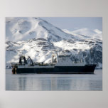 Kodiak Enterprise, Factory Trawler In Dutch Harbor Poster at Zazzle