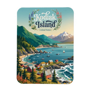 Kodiak Island Alaska Magnet
