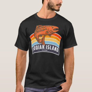 Kodiak Island Alaska Salmon Fishing T-Shirt