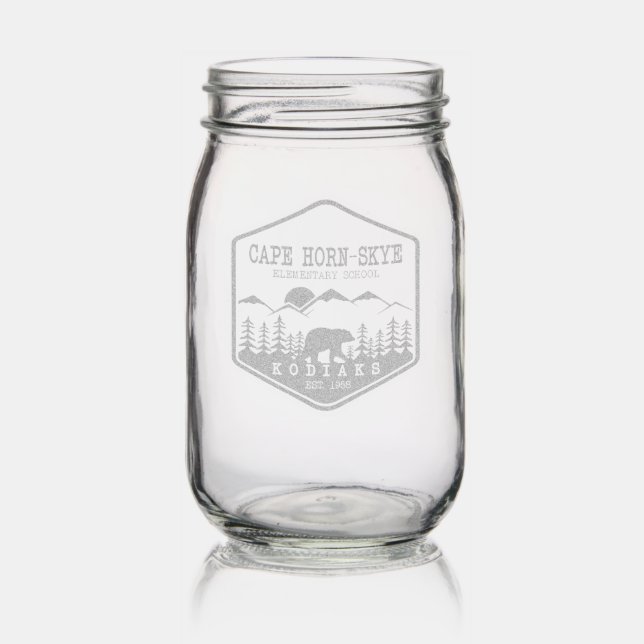 Kodiak Milkshake Mug Mason Jar (Glassware)