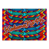 Kodomo No Hi Card - Children's Day Chinese - Golde (Front Horizontal)